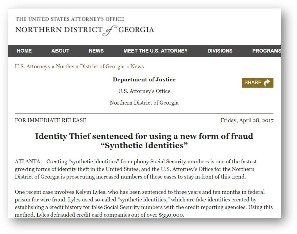 CPN is synthetic identity fraud 