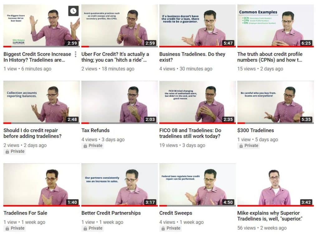 subscribe to superior tradelines youtube channel