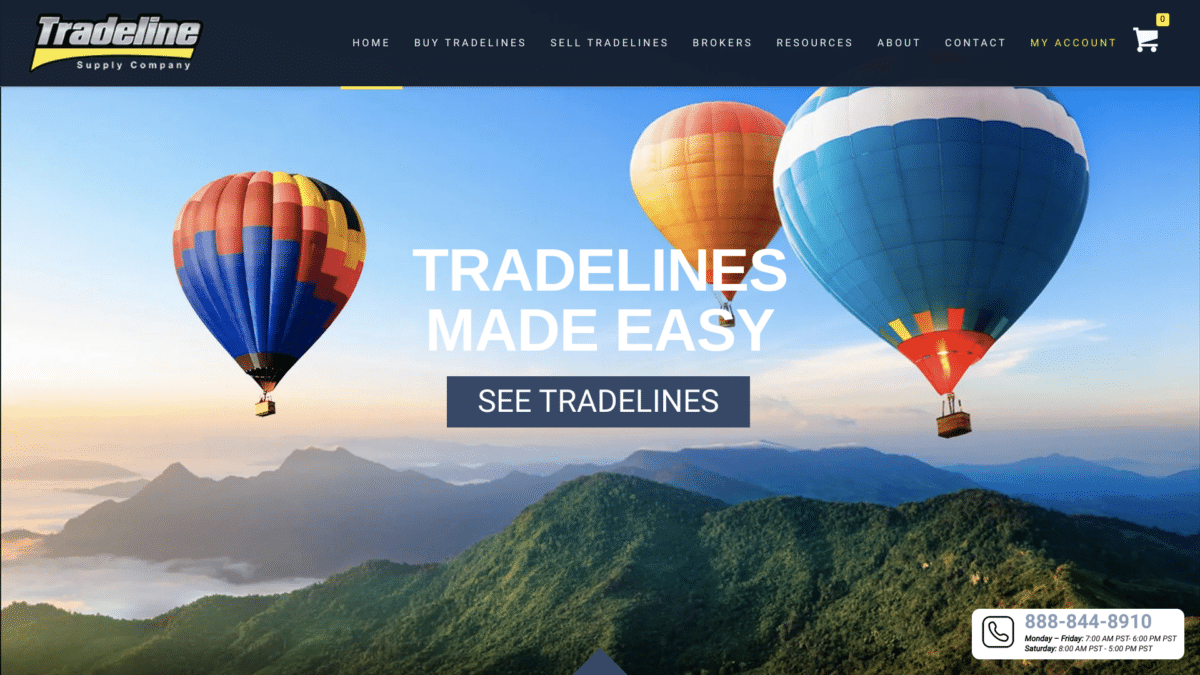 Best tradelines companies Ranked by days of experience. Superior