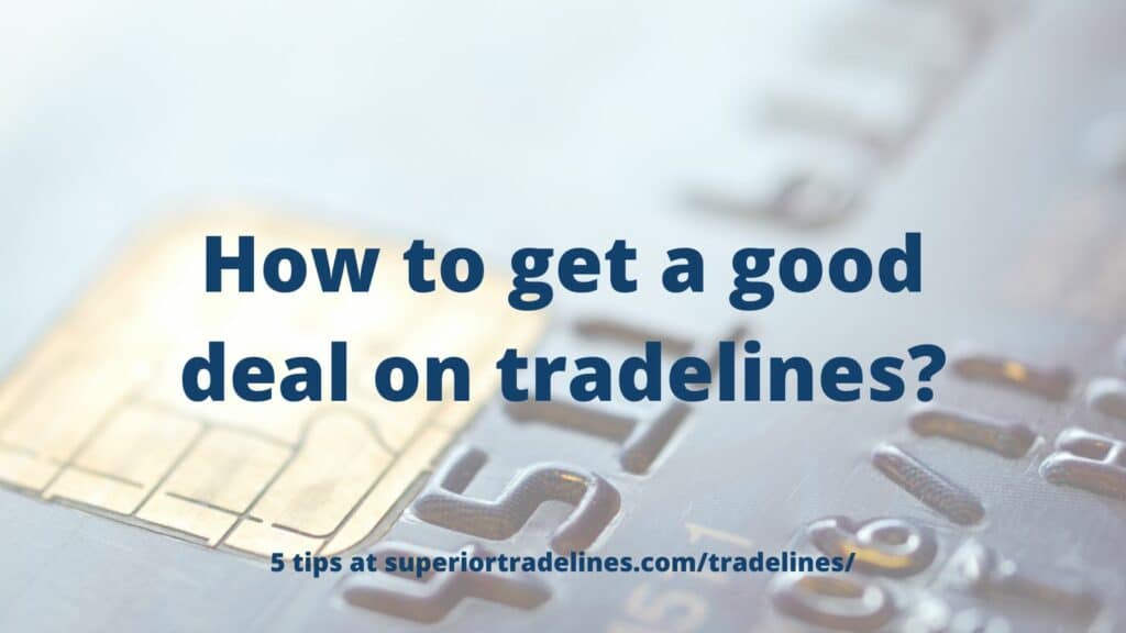 tradelines sales and deals